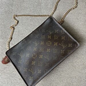 Louis Vuitton Brown Monogram Chain Bag